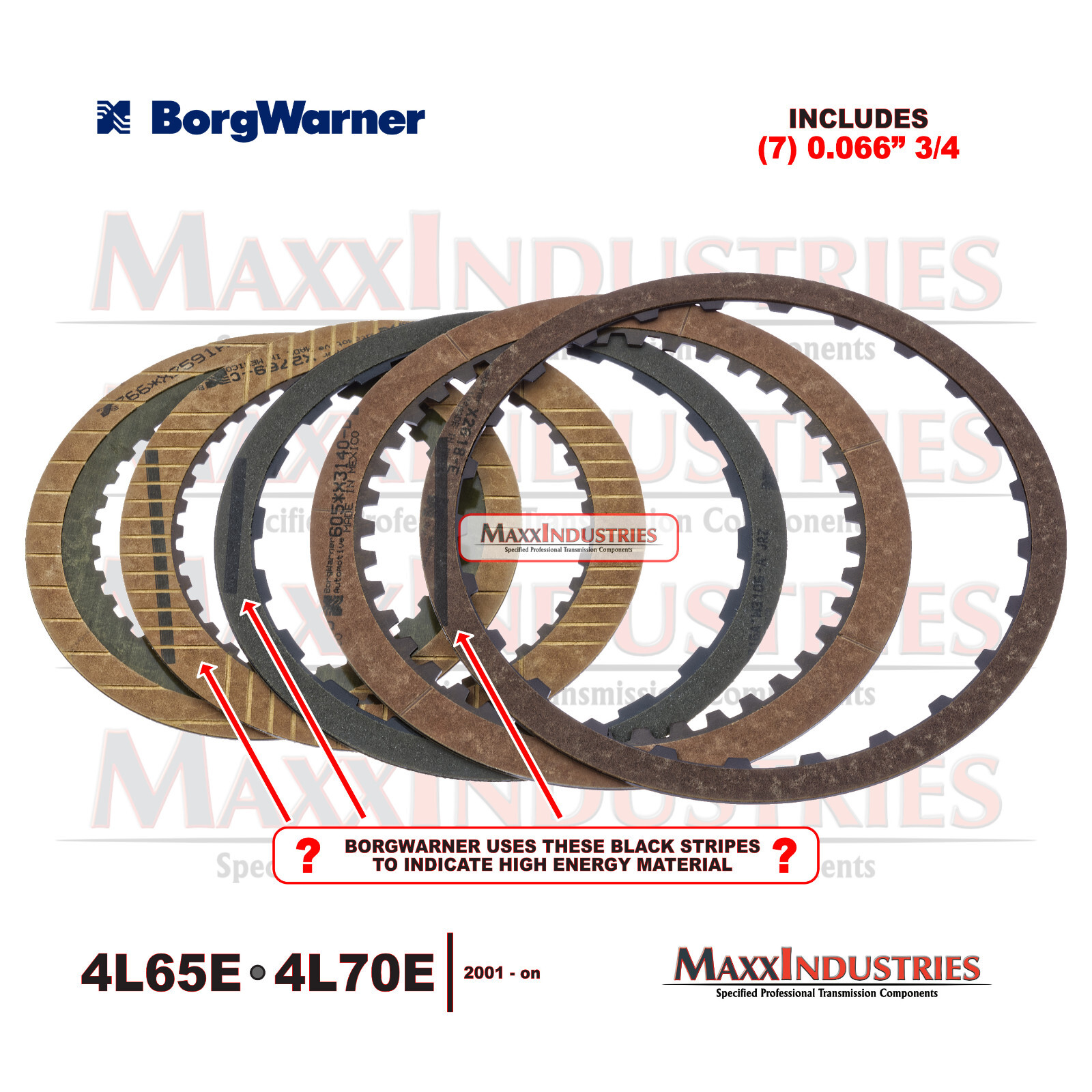 2004-Up 4L65E 4L70E Transmission Performance Master Rebuild Kit w/WIDE Band