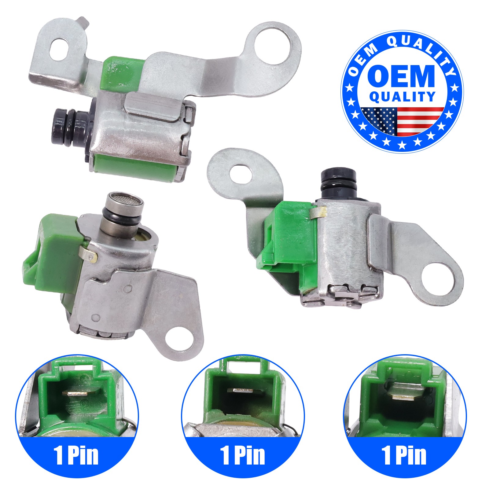 For Toyota A340E A340F 3PCS Transmission Solenoid Kit Shift, Lock Up Kit 3PCS