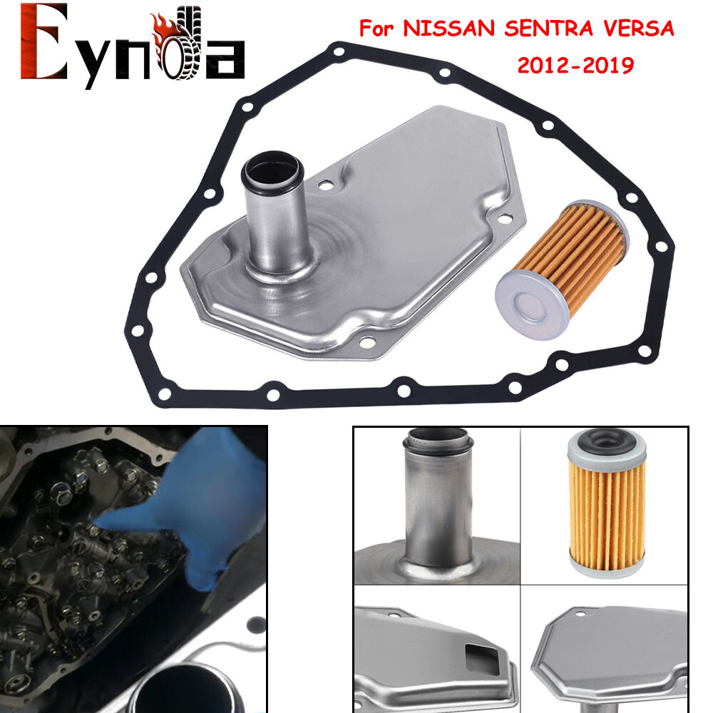 3PCS Transmission Oil Filters W/Pan Gasket For 2012-2019 NISSAN SENTRA VERSA