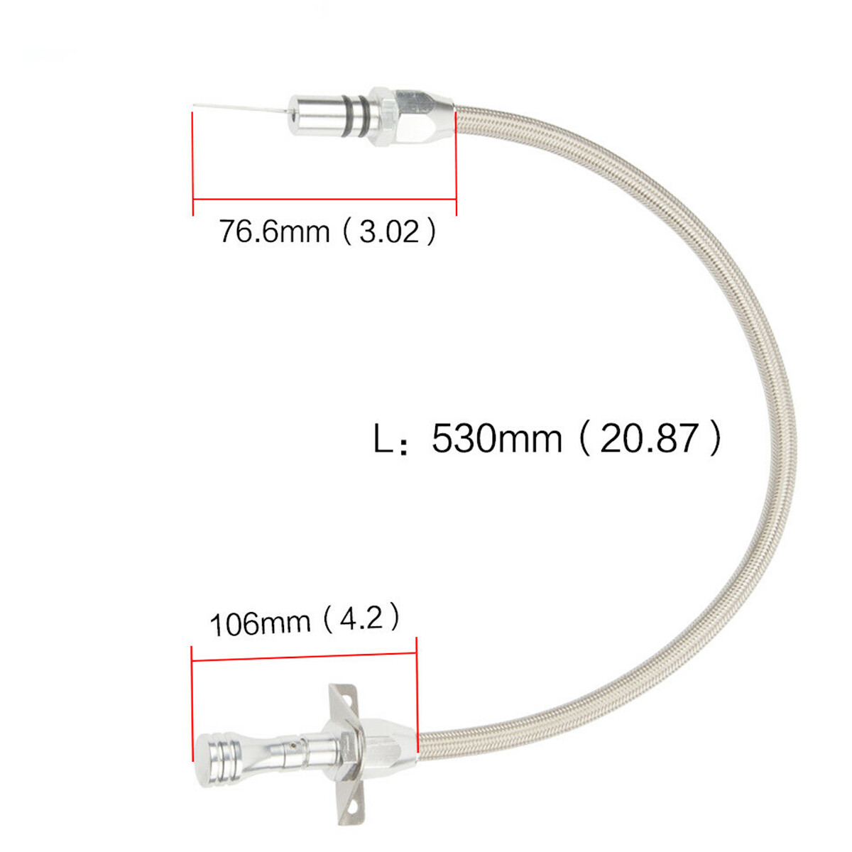 Racing Flexible Stainless Transmission Dipstick GM For Chevy TH-400 Turbo SBC SL