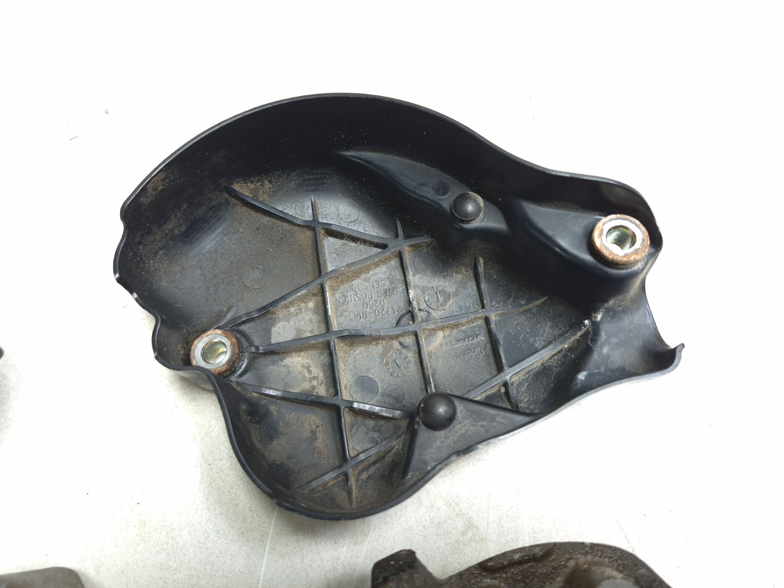 2013 Honda Fit 1.5L Automatic Transmission Cover & Bracket Driver Side Set OEM