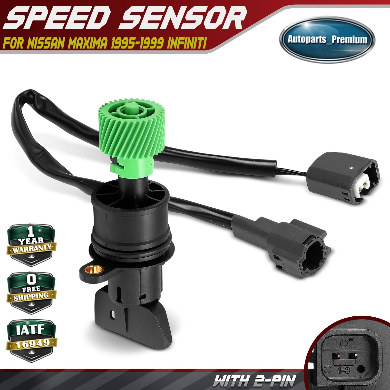 Speed Sensor for Nissan Maxima 1995-1999 INFINITI I30 1996-1999 Automatic Trans