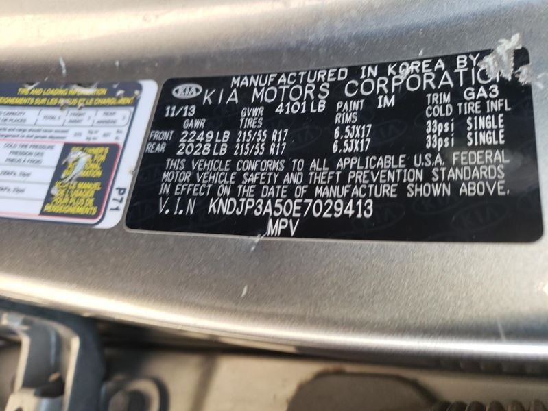 Automatic Transmission Gasoline Model 2.0L Fits 14-15 SOUL 377493