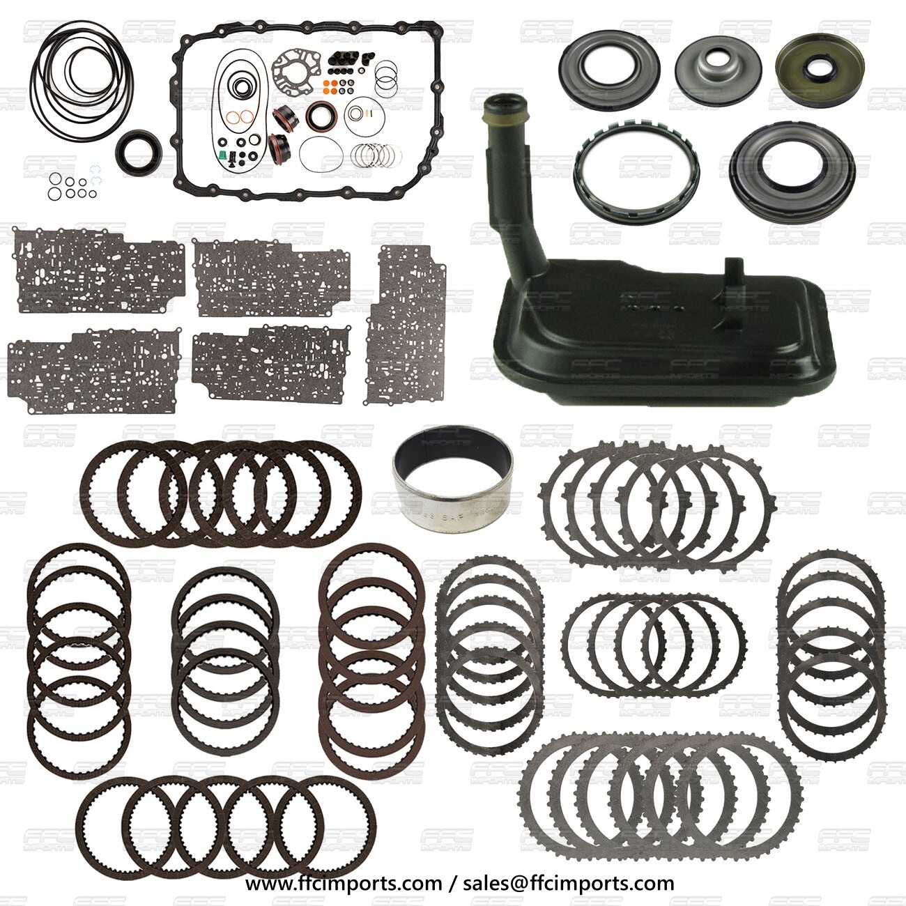6L80 Transmission Super Master Rebuild KIT 2006-UP Pistons Filter Plates Bushing
