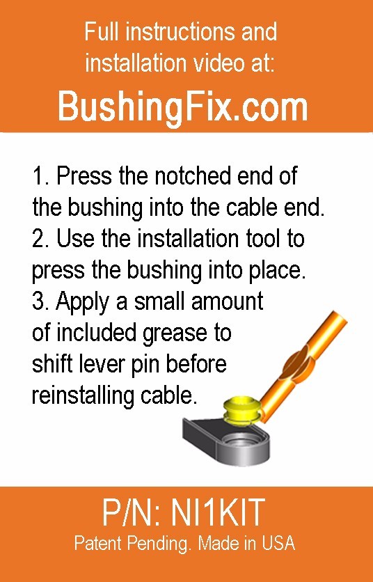 Transmission Shift Cable Bushing for Frontier – LIFETIME WARRANTY!