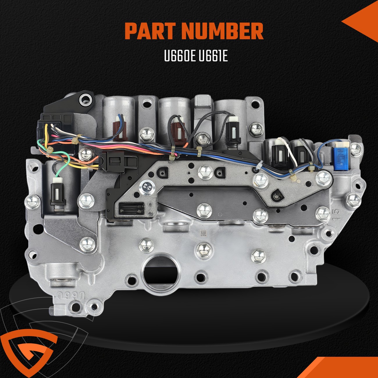 U660 U660E Transmission Valve Body With 7 Solenoids For Lexus 6-Speed U660E U660