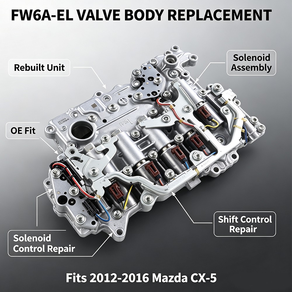 1x Transmission Valve Body w/ TCM Fit for 2012-UP Mazda CX-5 FW6A-EL FZ01