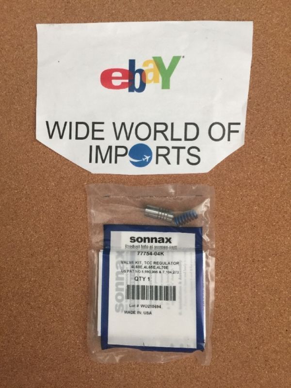 Sonnax TCC Regulator & Isolator Valve Kit 77754-04K GM 4L60E 4L65 Transmission