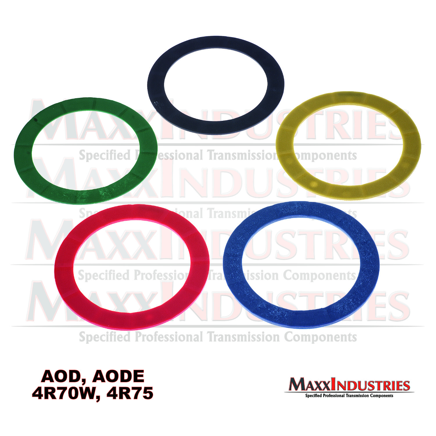 AOD AODE 4R70W 4R75 Transmission Thrust Washer Kit – Selectives – 5pc Plastic