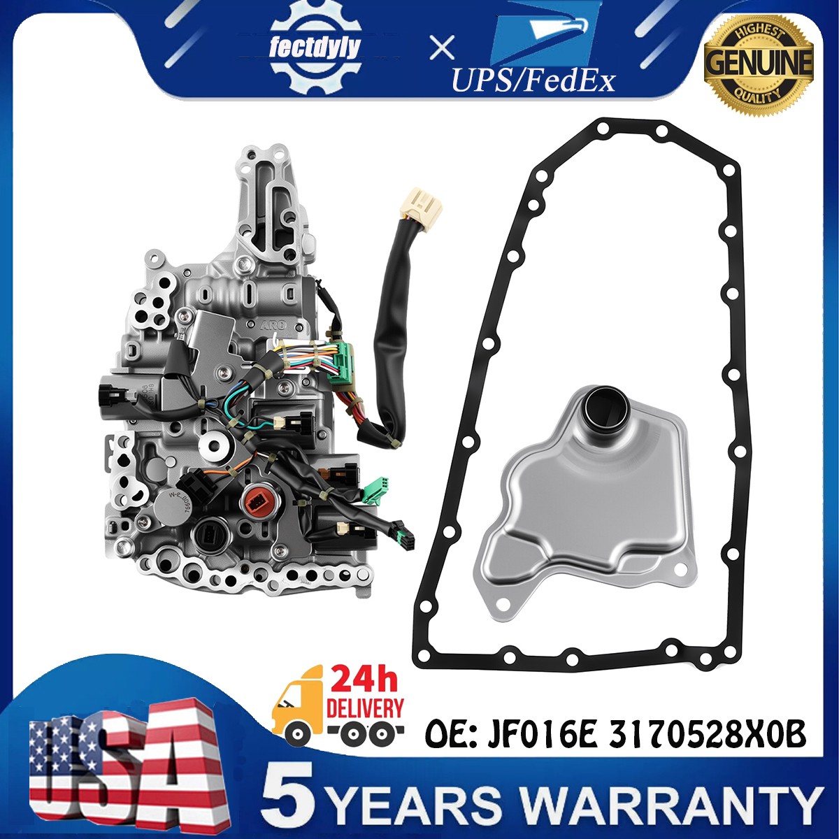 CVT Transmission Valve Body /W Filter For 13-17 Nissan Altima JUKE MURANO NV200