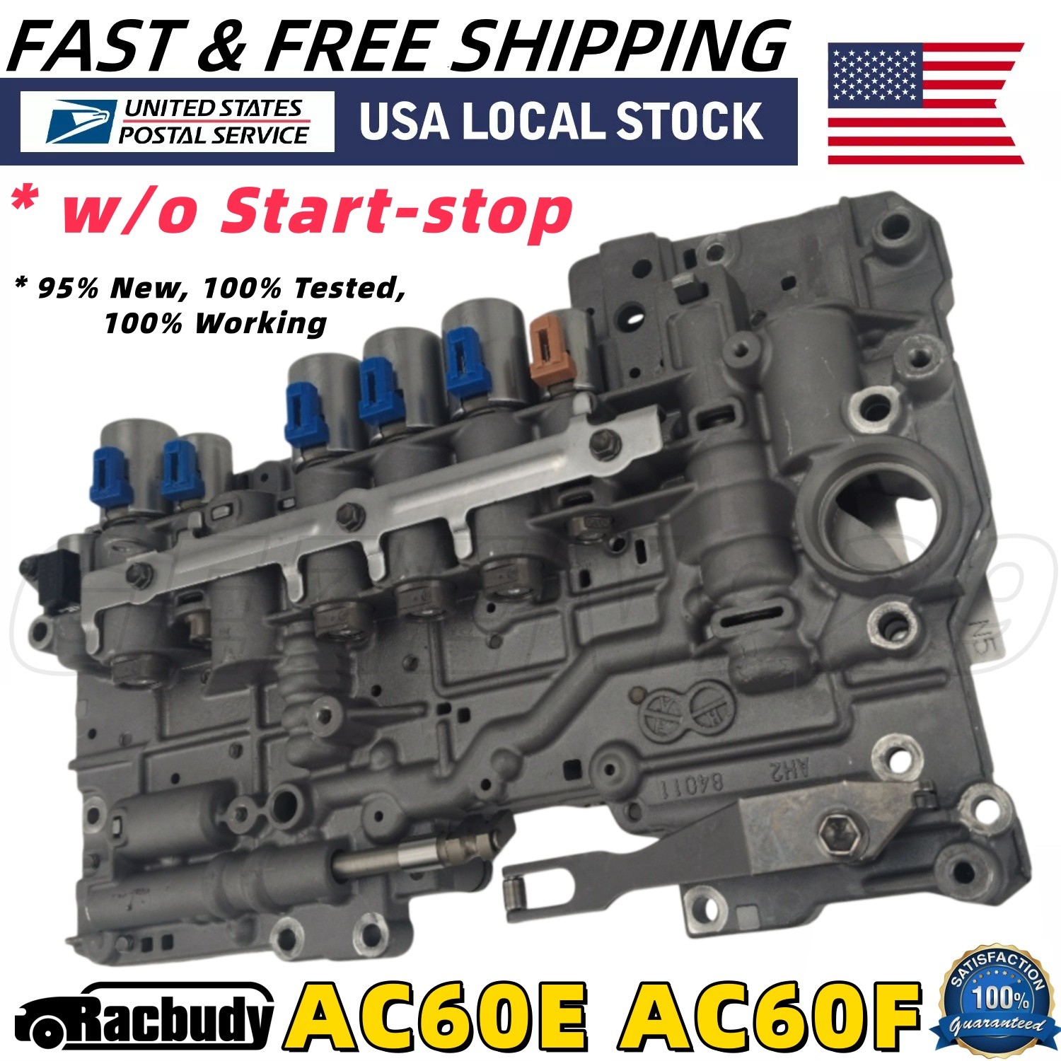 AC60E AC60F Auto Transmission Valve Body w/o Start-Stop For Toyota Tacoma 6Speed