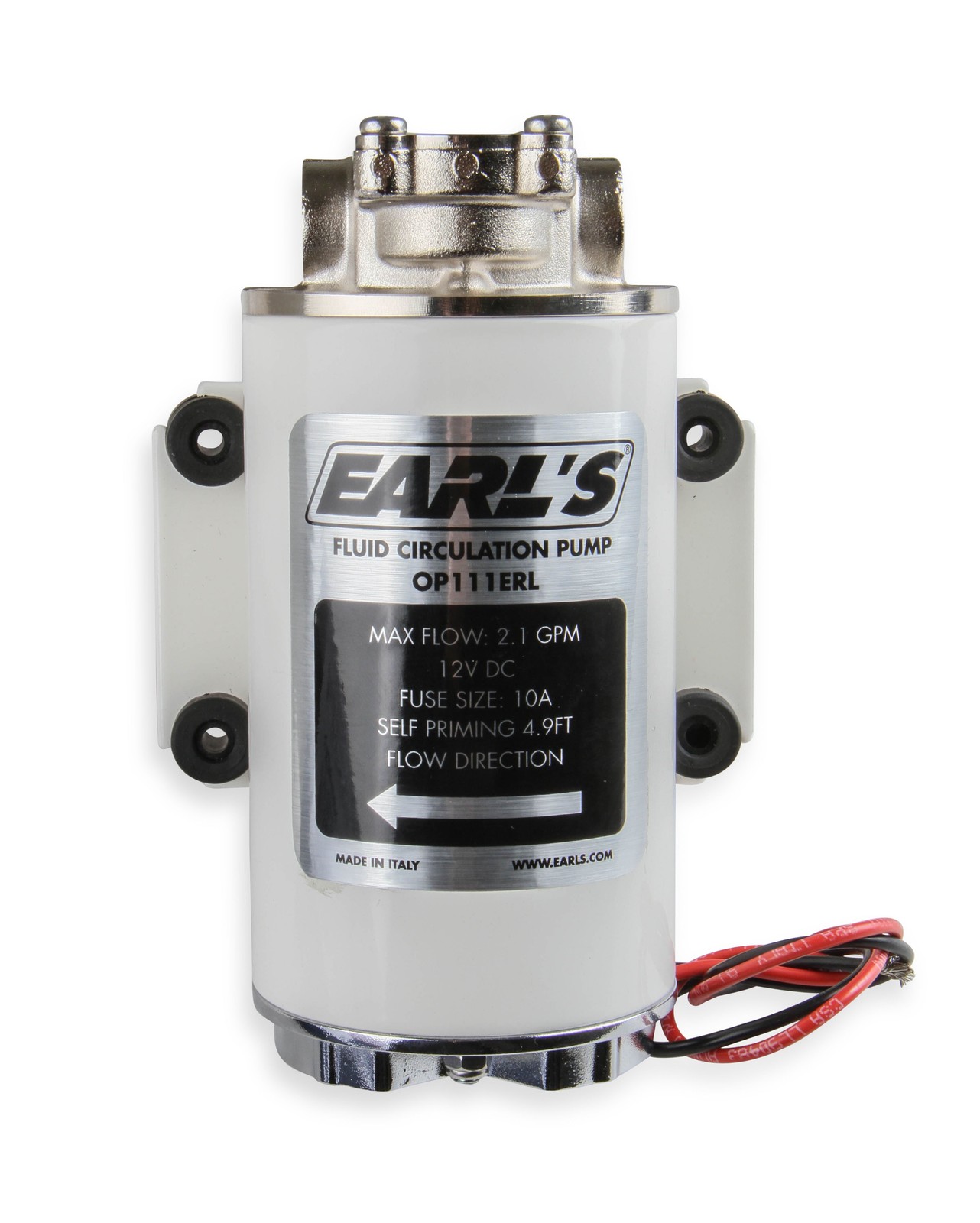 Earl’s Performance Electric Oil Circulation Pump – 12 VDC – Part # OP111ERL