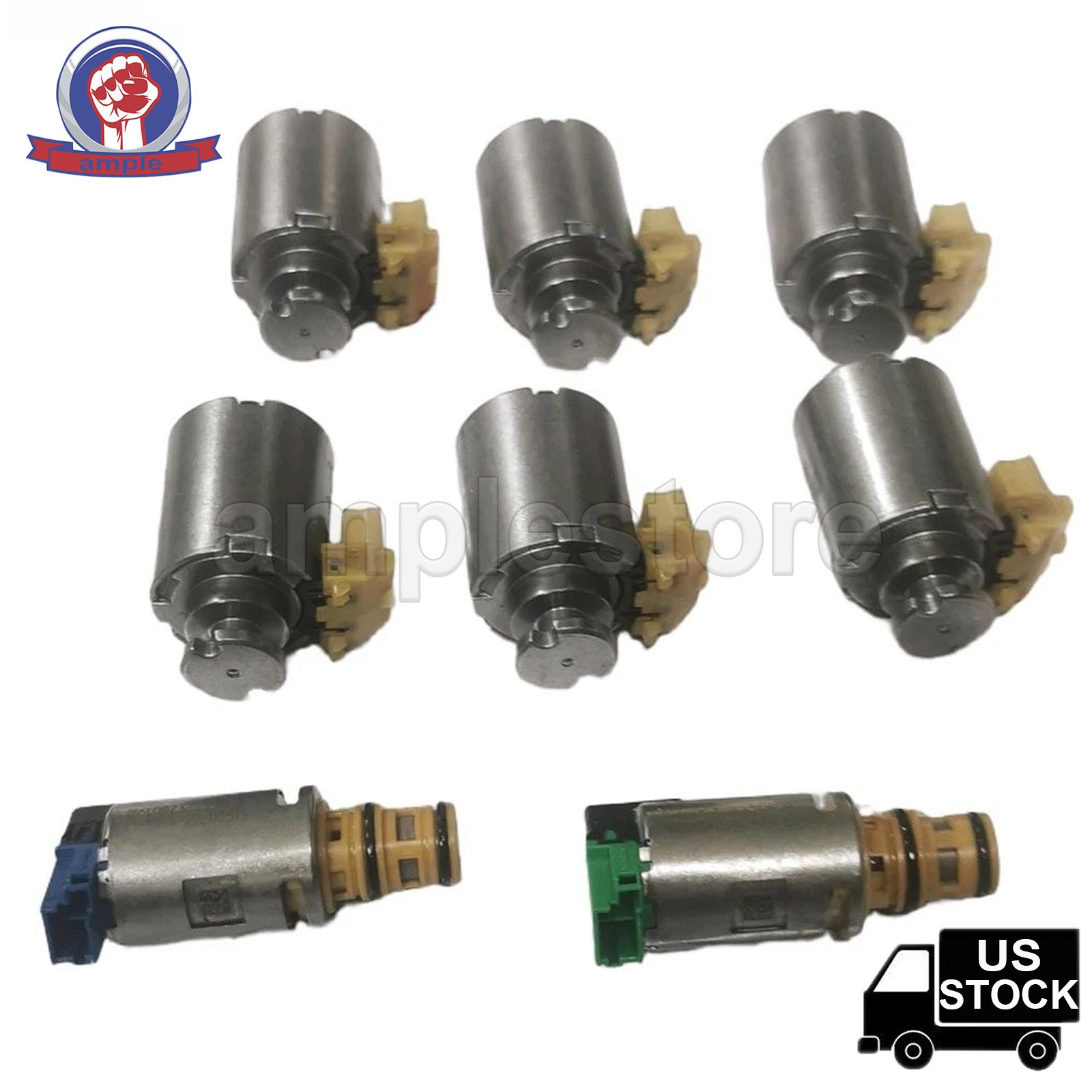 8Pcs Genuine 10R60 10R80 Automatic Transmission Solenoid Kit for Ford Lincoln
