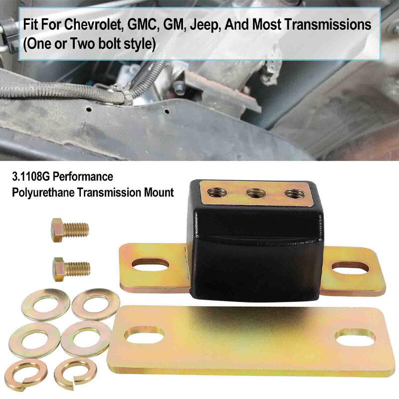 Polyurethane For GM LS Swap Transmission Mount Kit Fit 4.8 5.3 6.0 4l60e 4l80e