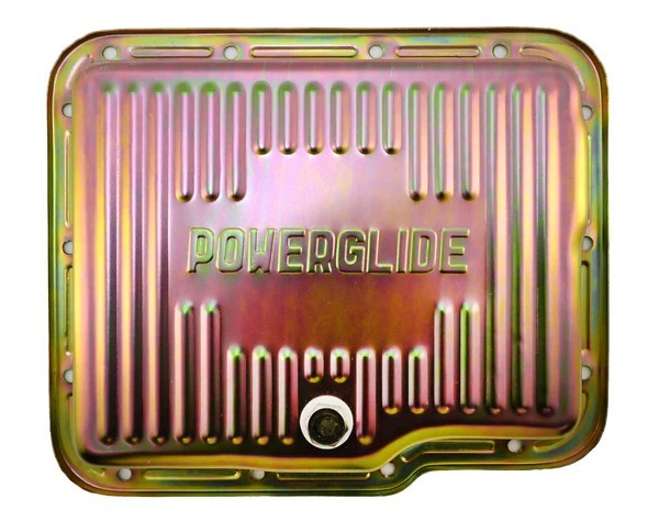 Chevy GM Powerglide Transmission Pan Zinc Plated 2″ Deep Stock Capacity