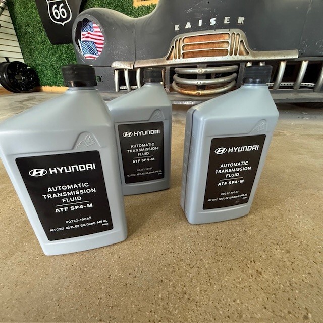 (4) Genuine OEM Hyundai Automatic Transmission Fluid 00232-19057