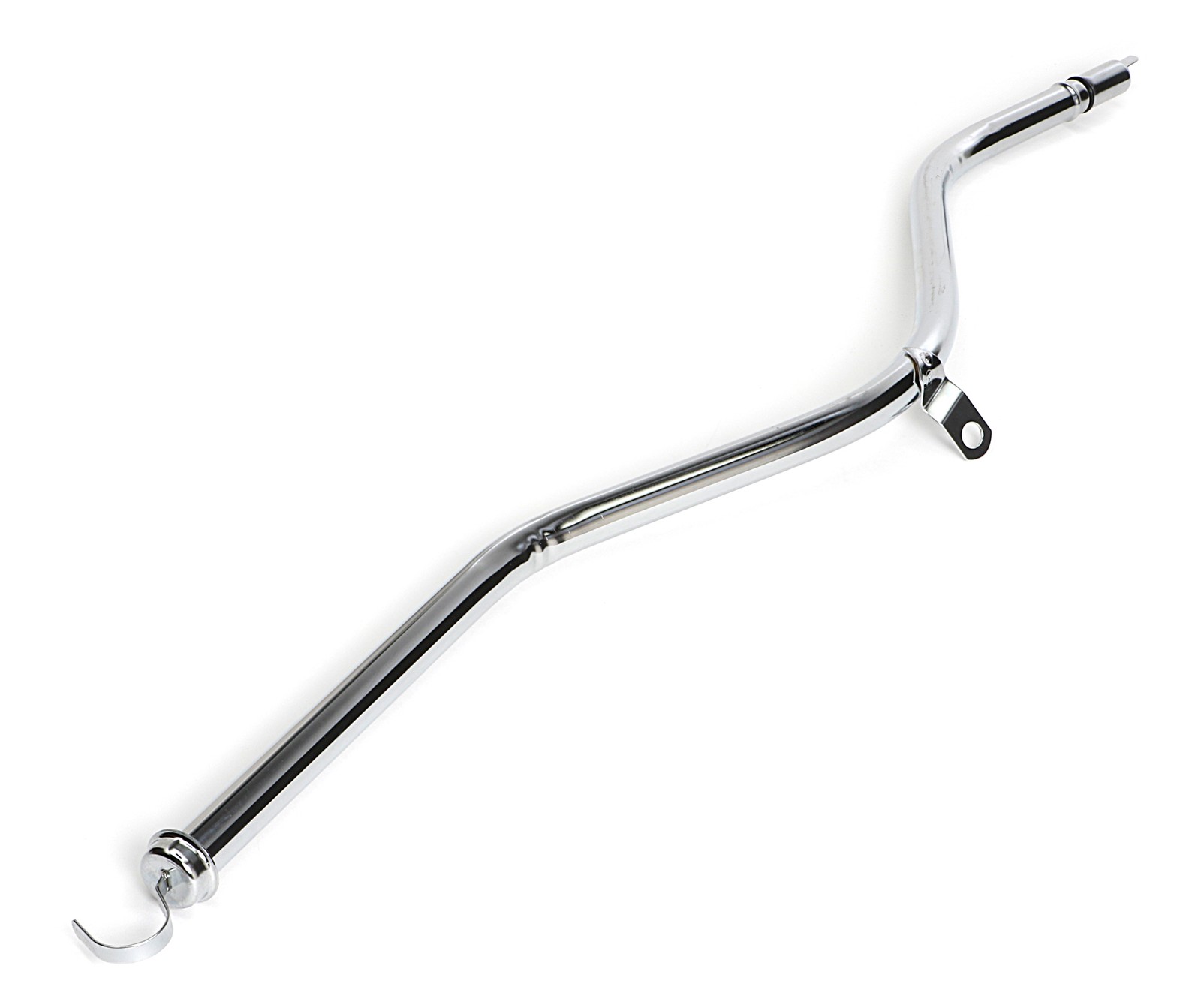 Trans-Dapt for 34 in. CHROME Transmission Dipstick and Tube for GM TH350