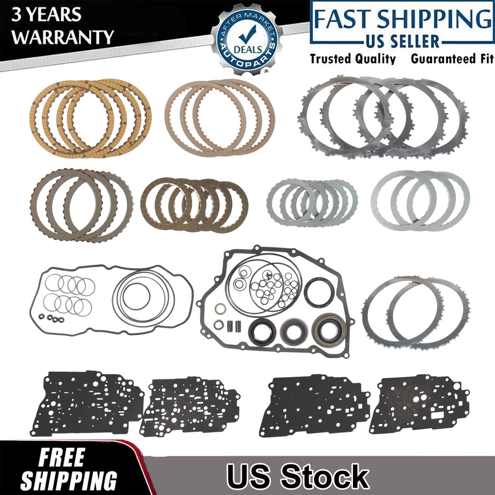 6F35 Transmission Master Overhaul Rebuild Kit For Ford Mazda Lincoln Mercury