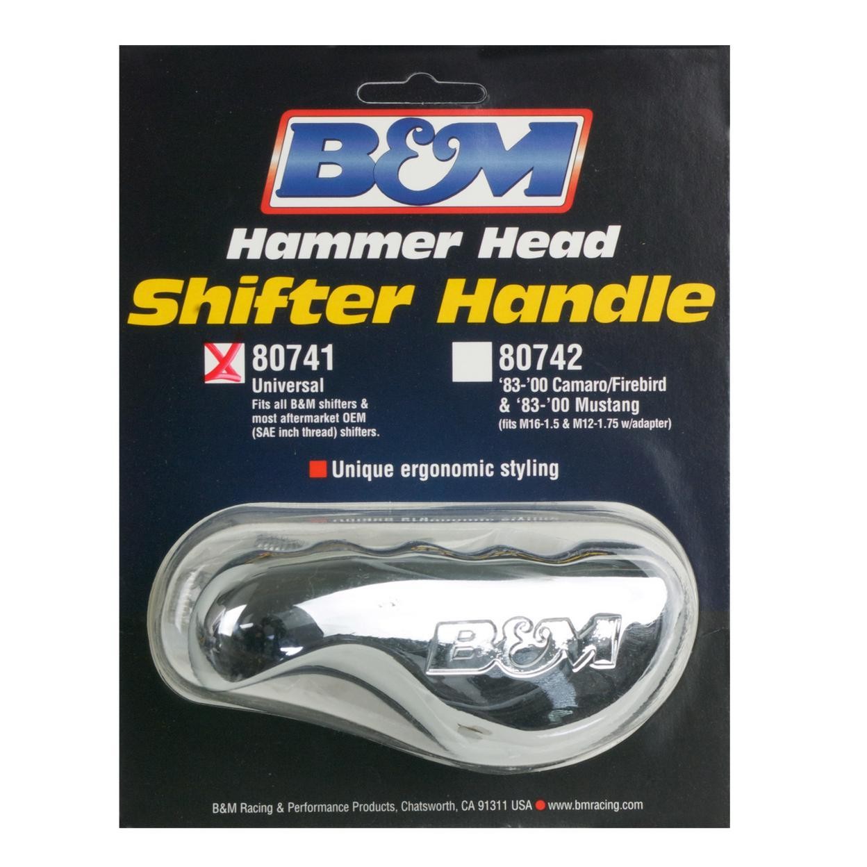 B&M Automatic Transmission Shift Handle – Fits 1/2-20; 5/16-18; 3/8-16 and 3/8-2