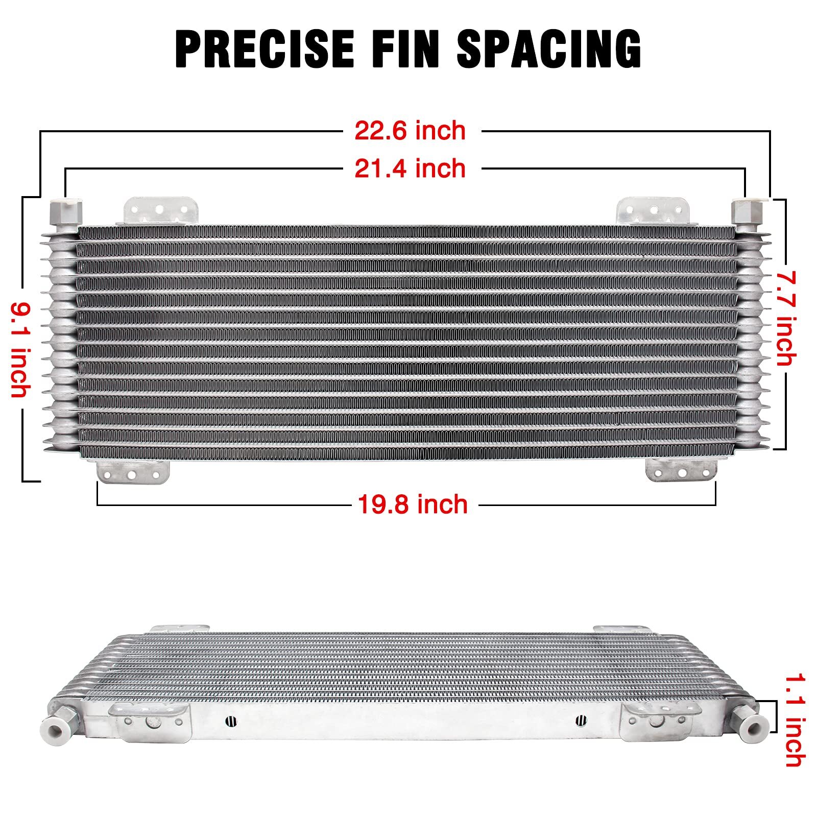 40,000 GVW Transmission Oil Cooler Low Pressure Drop OC-47391 LPD47391