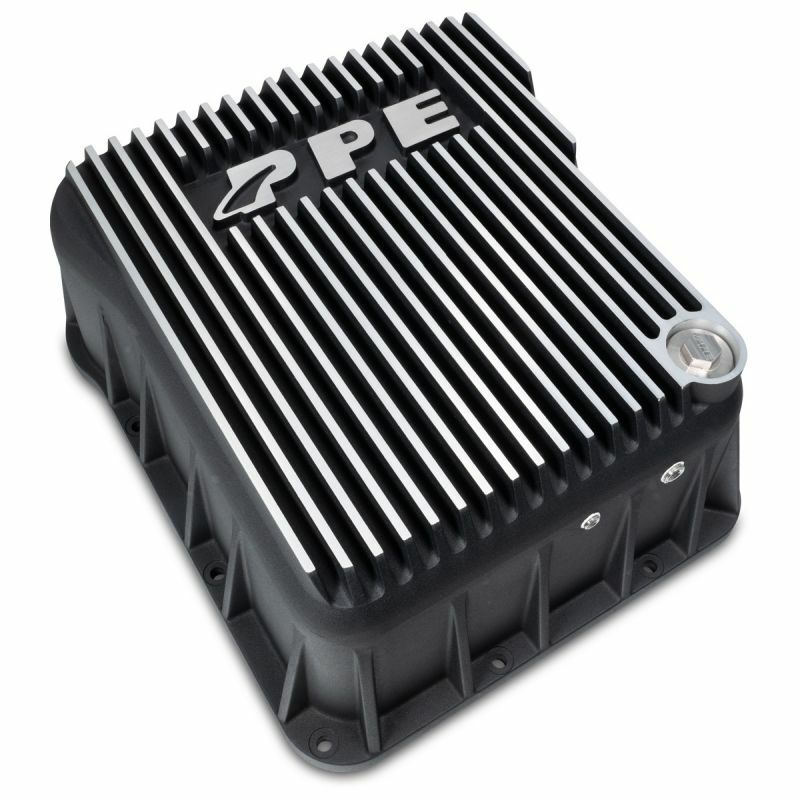 PPE Deep Brushed Transmission Pan W/ Filter For 01-19 GM 6.6L Duramax Diesel