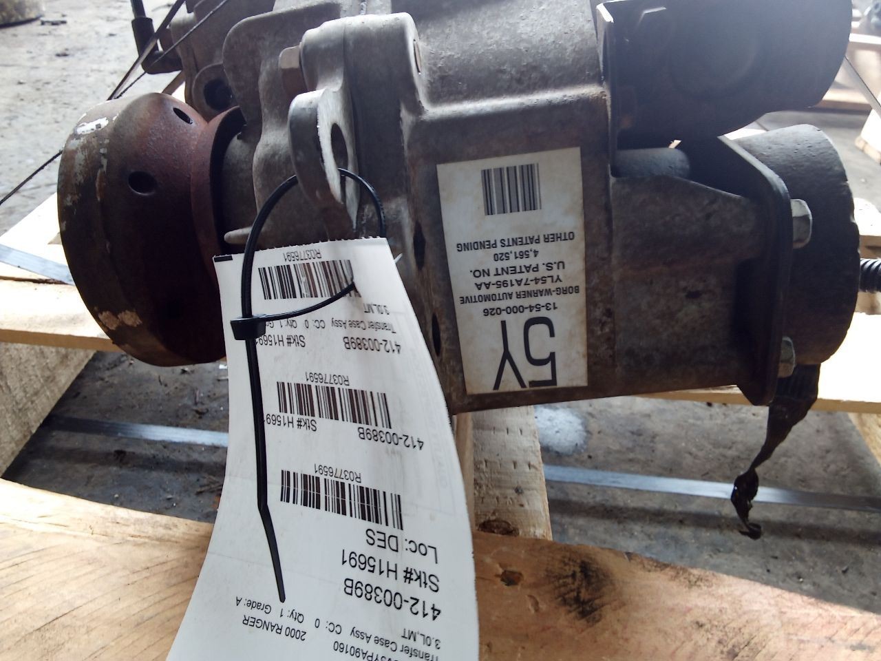 Transfer Case Warner 1354 Electronic Shift ID XL54-AA Fits 00 RANGER 3776591