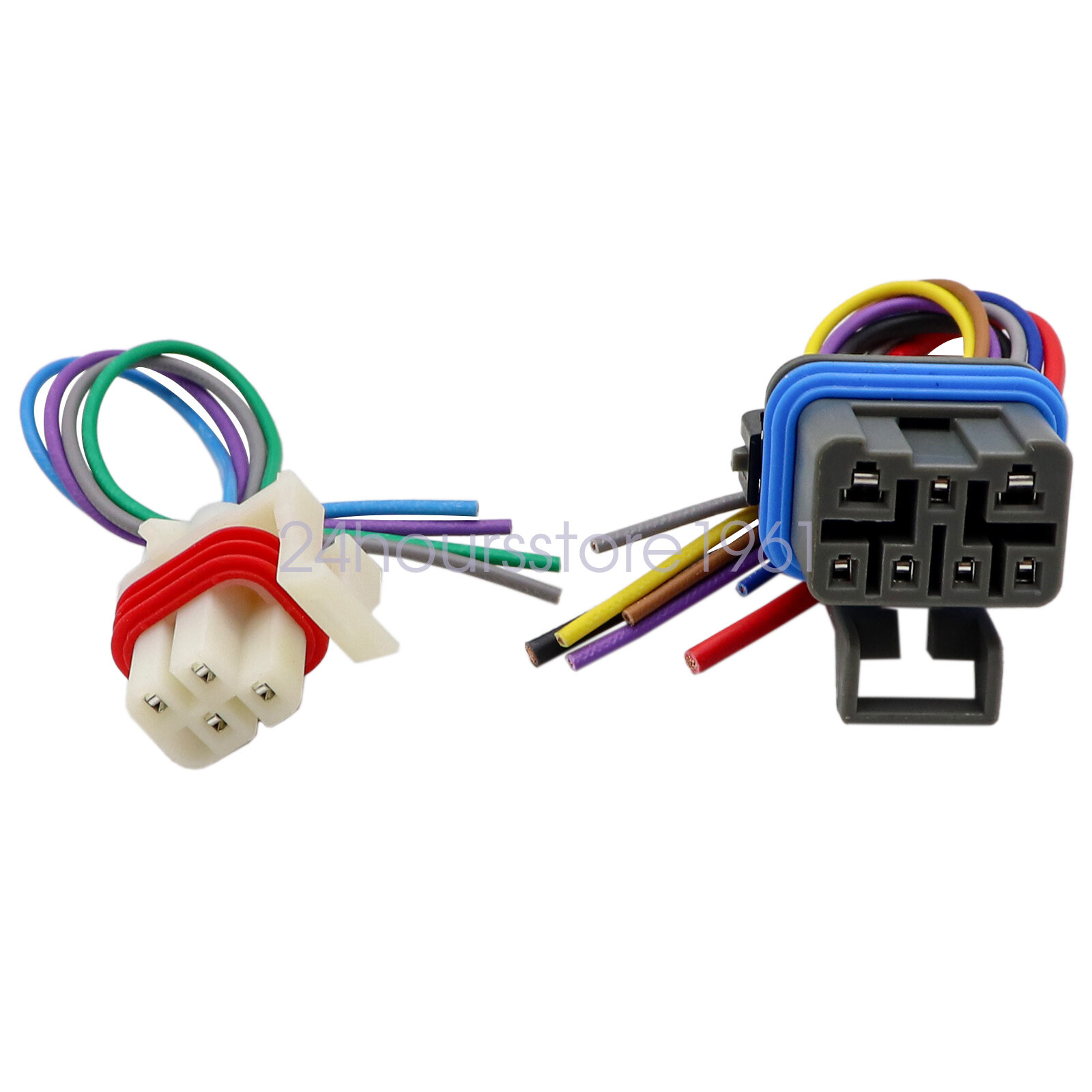 2PCS Neutral Safety Switch Connector Wire Harness 7-PIN &4-PIN fits Chevrolet