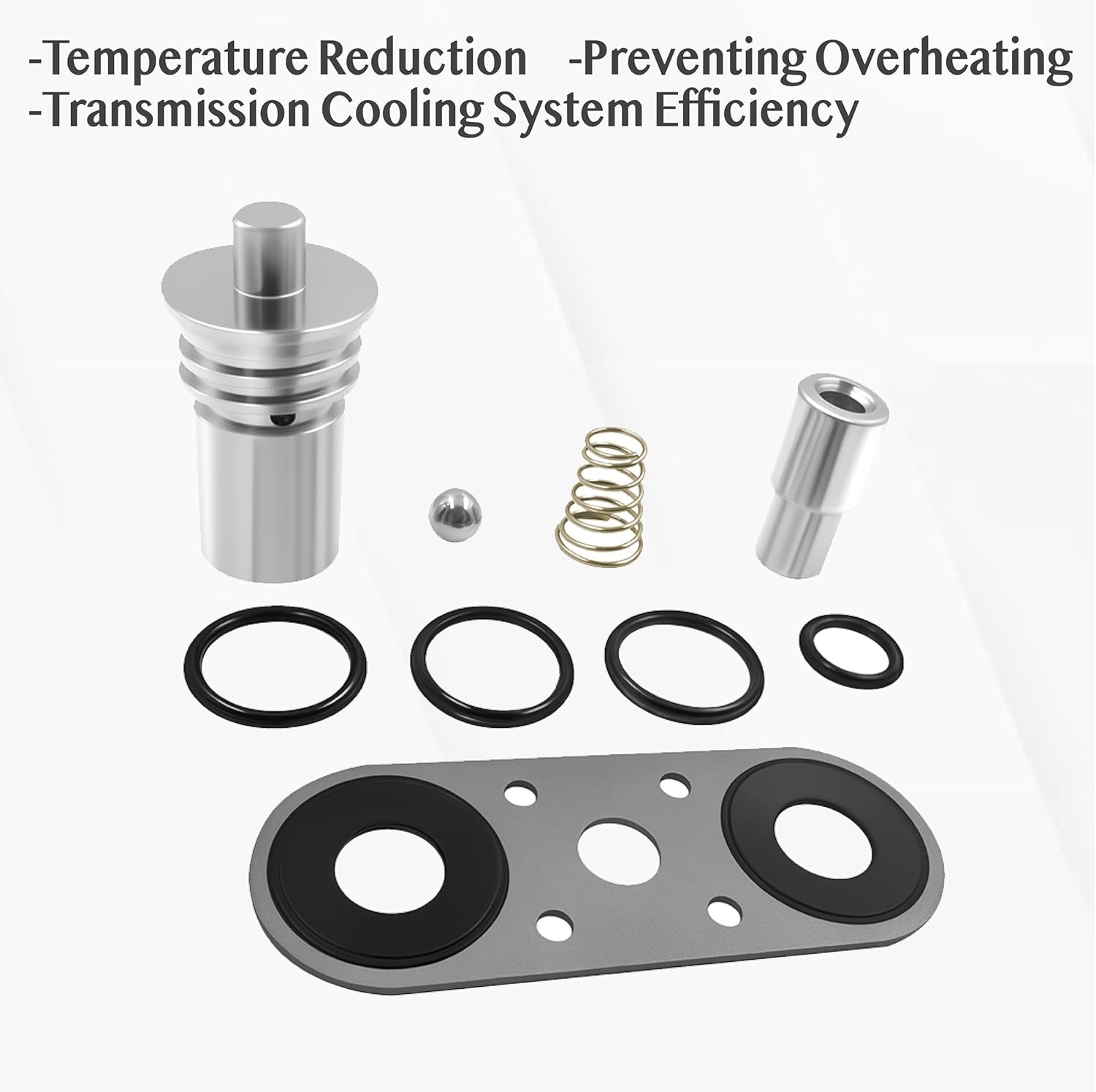 Cooler Flow Bypass Valve Kit Upgrade Compatible With Cadillac Chevy STL010