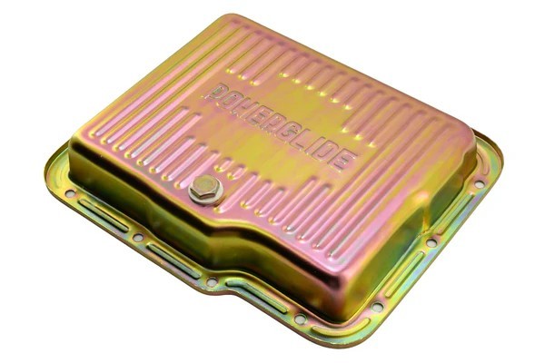 Chevy GM Powerglide Transmission Pan Zinc Plated 2″ Deep Stock Capacity