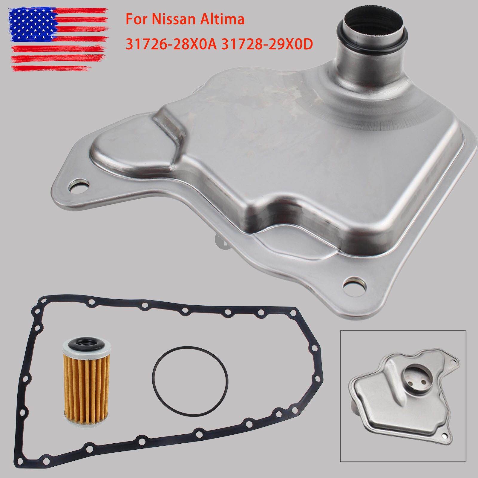 Transmission Filter Oil Pan Gasket Kit For Nissan Altima 31726-28X0A 31728-29X0D