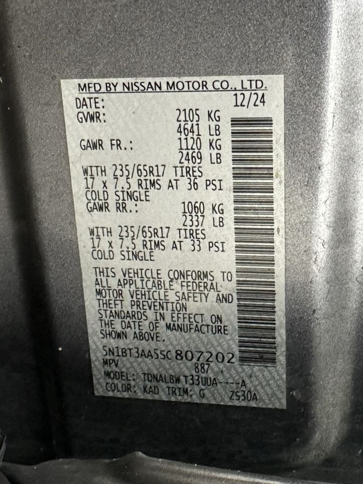 Automatic Transmission FWD US Built Fits 24-25 ROGUE 2848395