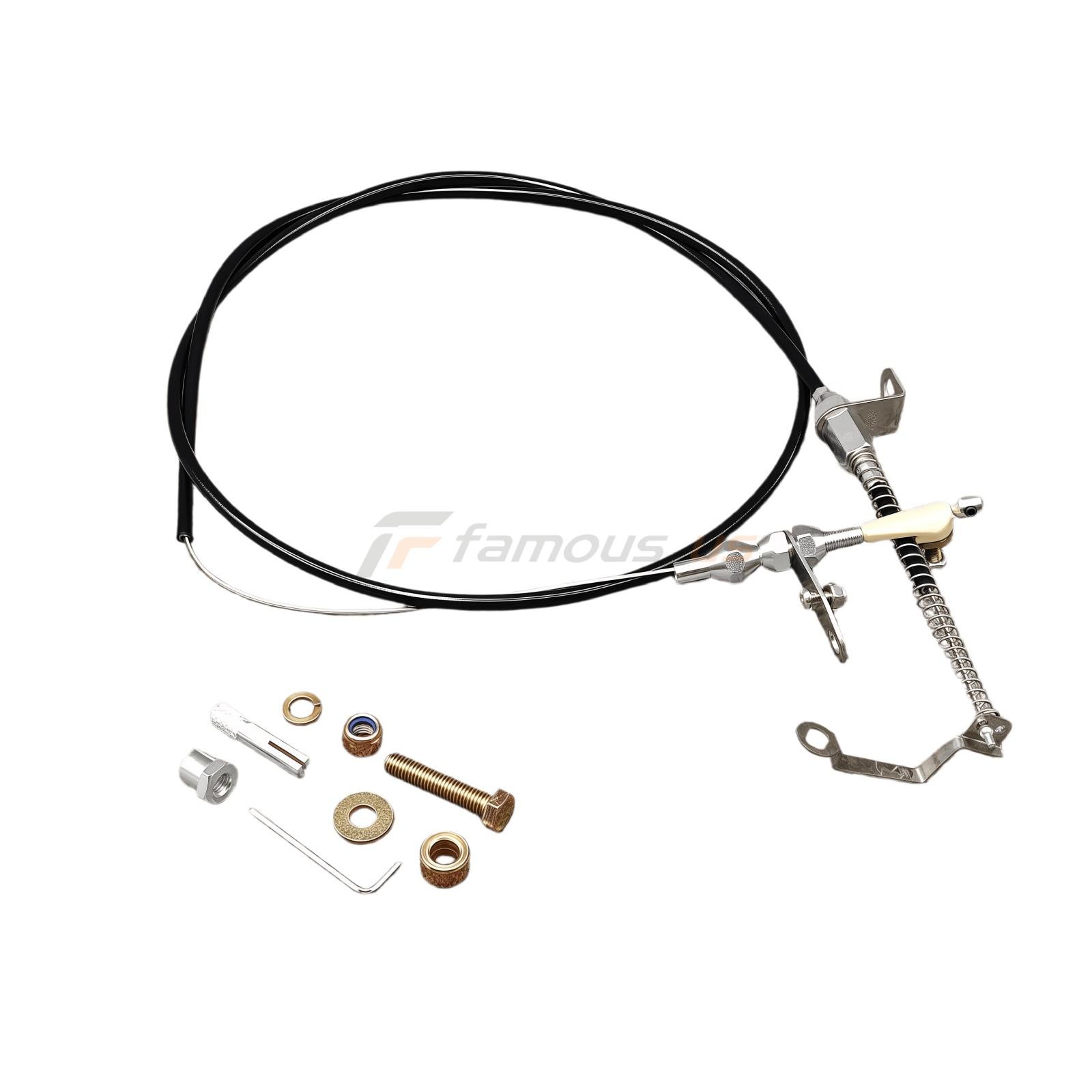 New Black Kickdown Cable Kit Fits For Ford/AOD Lokar KD-2AODU