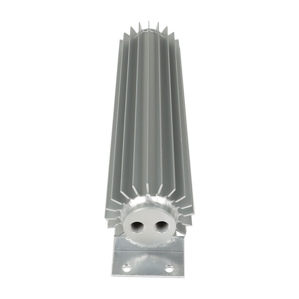 Dual Pass Aluminum Finned Transmission Oil Cooler 12″ For Hot Rod Cars Universal