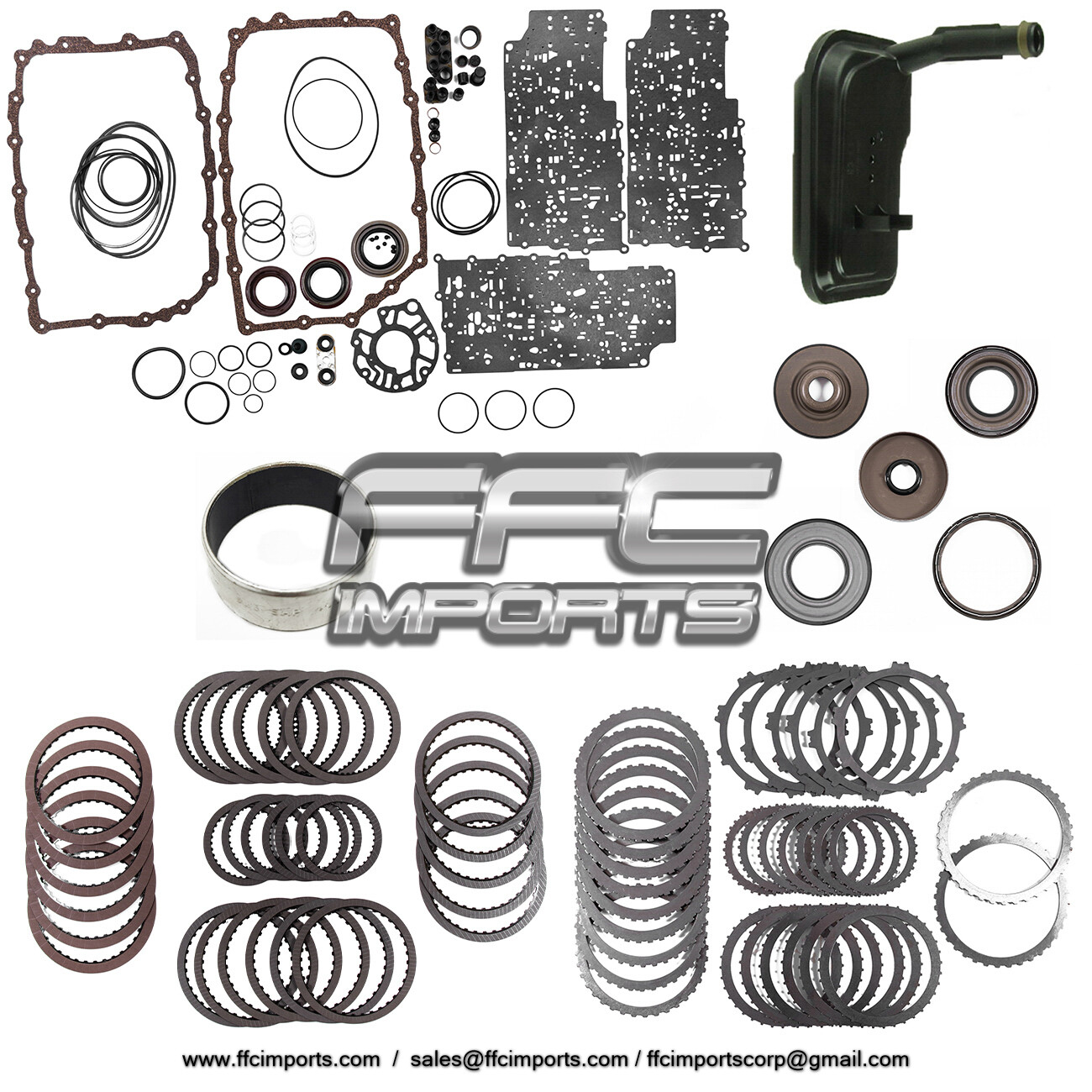 6L80 6L80E 6L90 6L90E Super Master Rebuild KIT W/ Pistons Filter Plates Bushing
