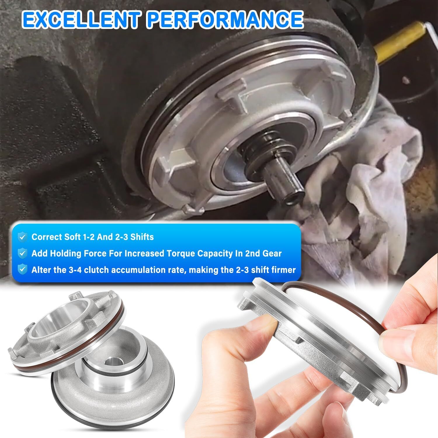 For GM Corvette High Performance Servo Piston Kit A74905BK TH700R4 4L60E 4L65E
