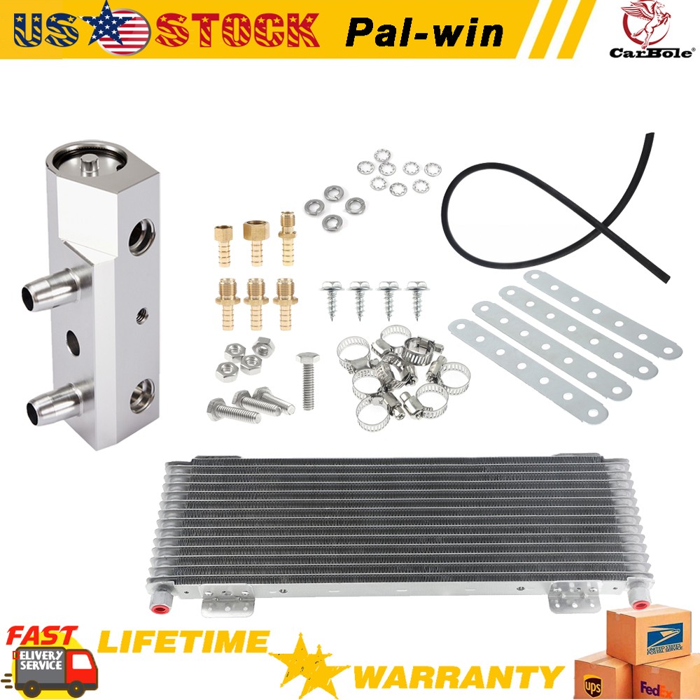 Transmission Oil Cooler &Trans Cooler Thermal Bypass Valve Set For Chevrolet GMC