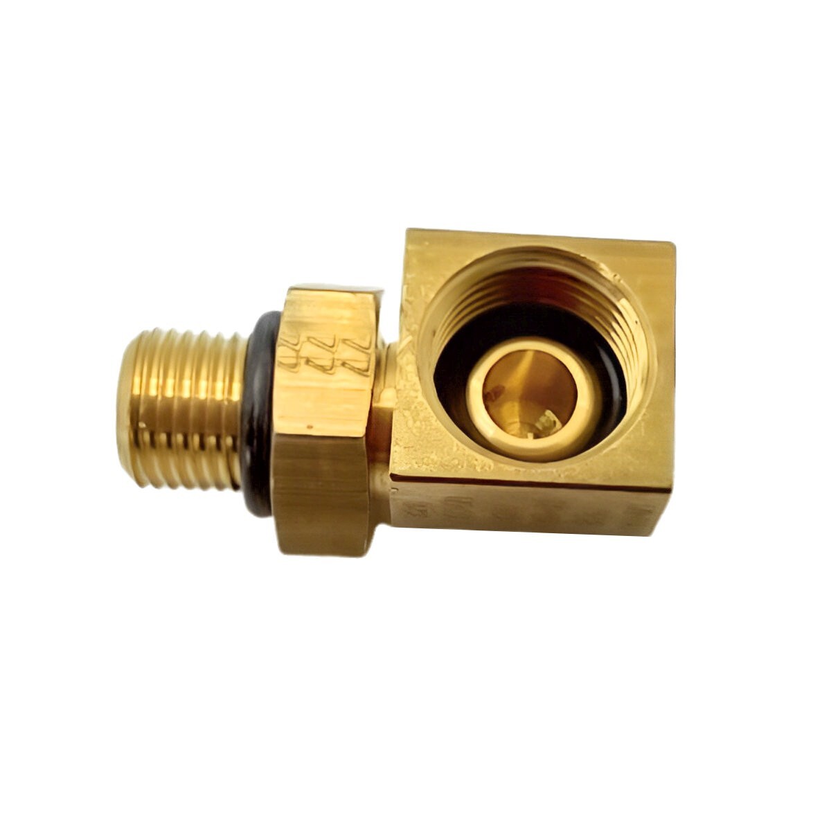 C4 Automatic Transmission Cooler Line Fitting 90 Degree Adaptor 1964-up Mustang
