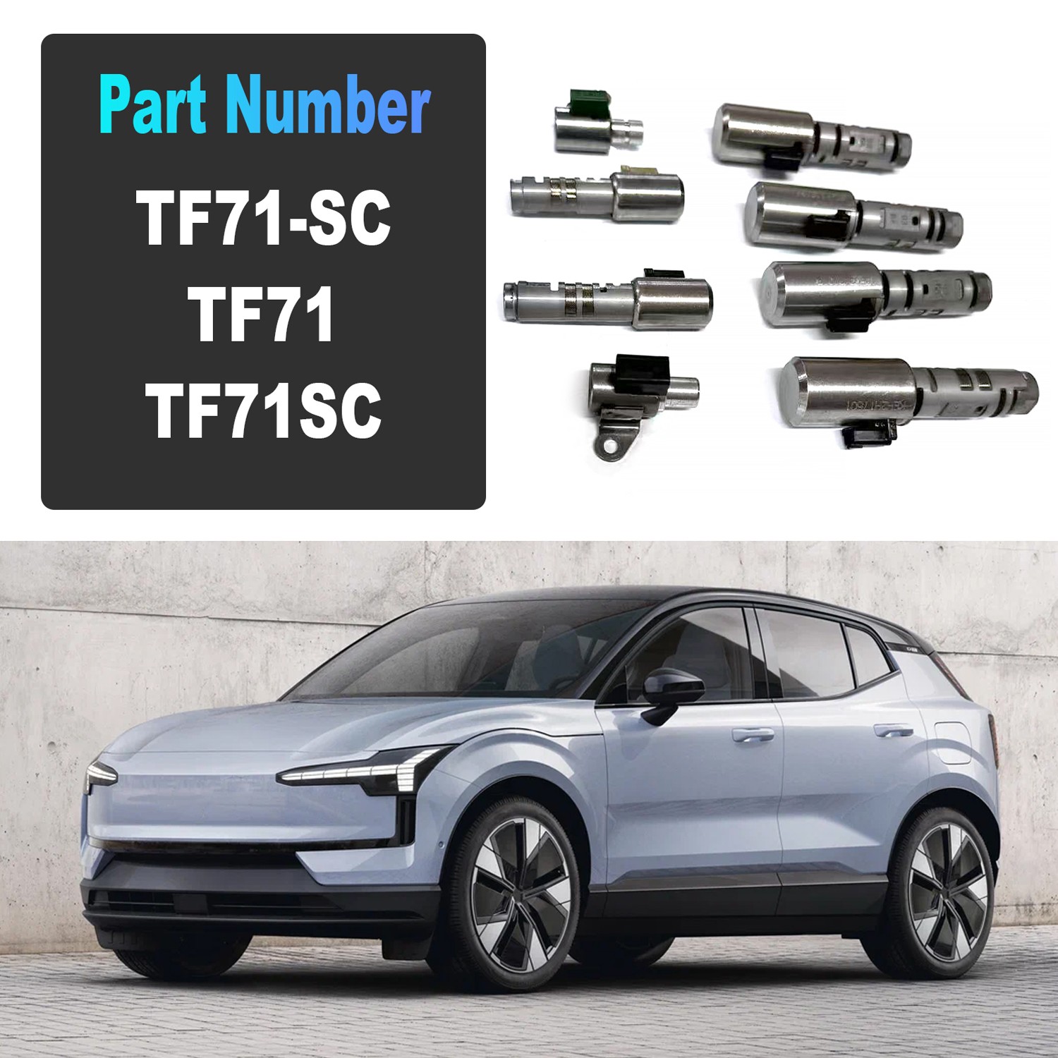 TF71-SC TF71SC Transmission Solenoid Pack Kit Set Fit for Volvo 2012-2024 8PCS