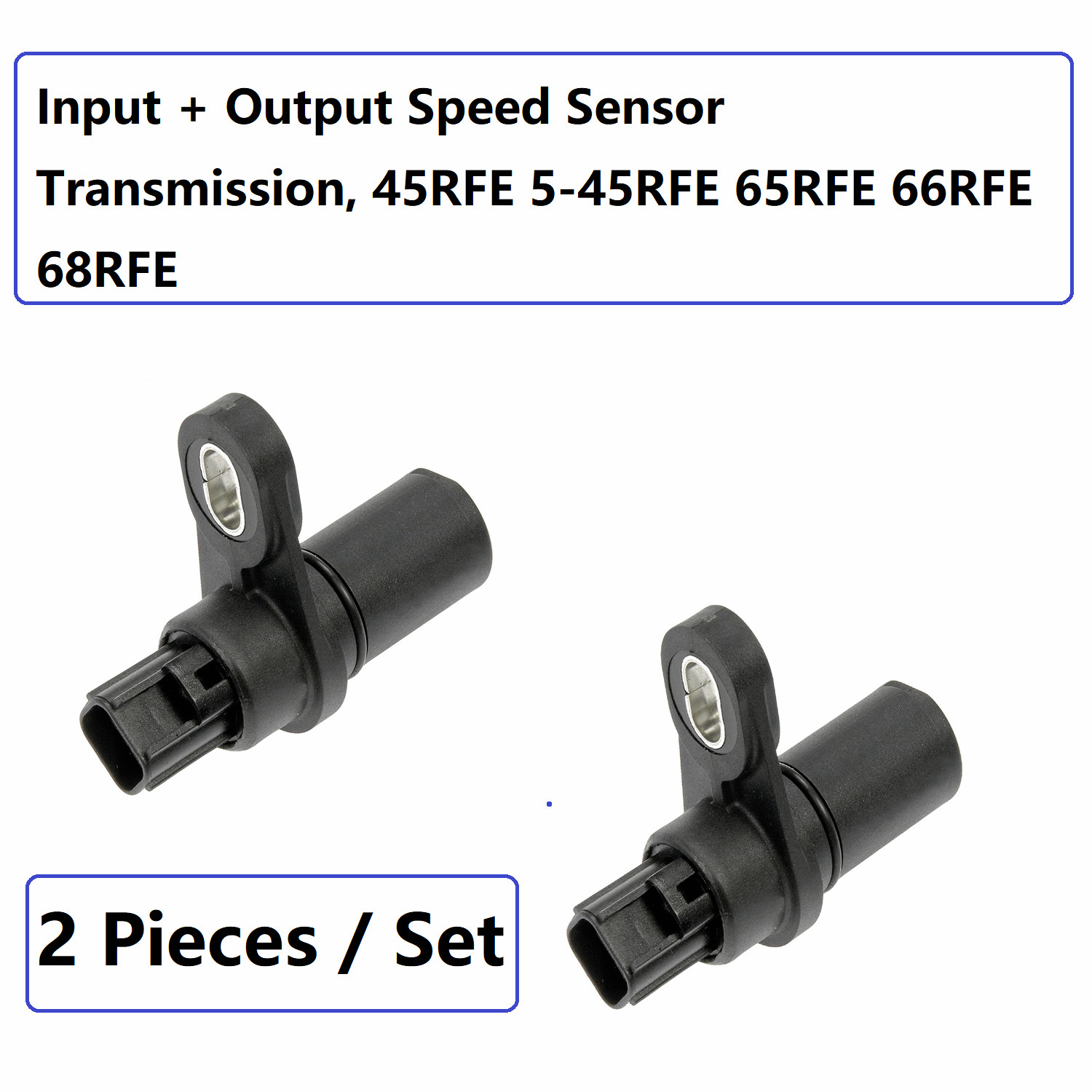 2 Pcs Transmission Input Output / Vehicle Speed Sensor Fits: Chrysler Dodge Jeep