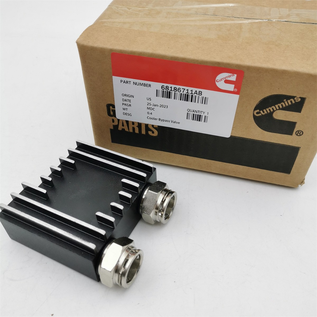 Transmission Cooler Thermal Bypass for 2013-18 Dodge Ram 2500 3500 6.7L Cummins
