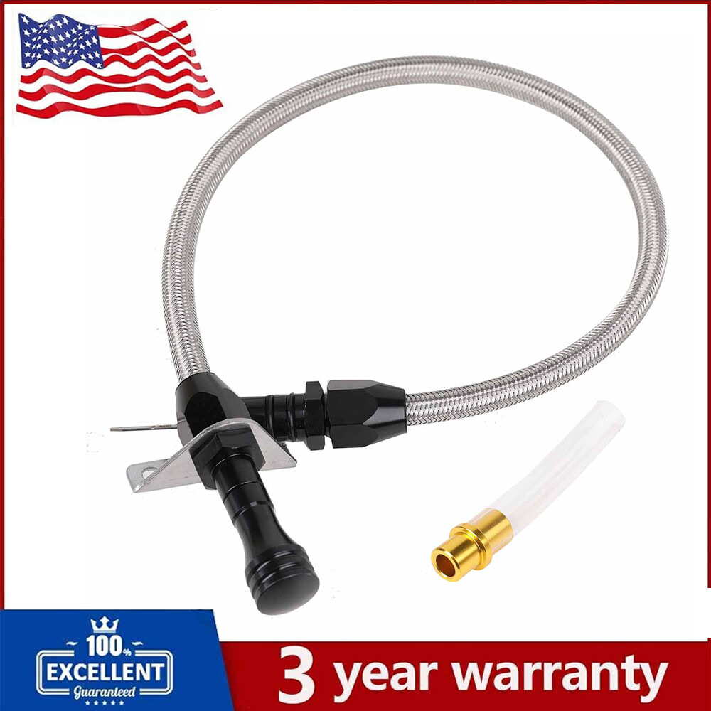 For Chevy GM 4l80e Flexible Transmission Dipstick Firewall Mount + Filler Tube
