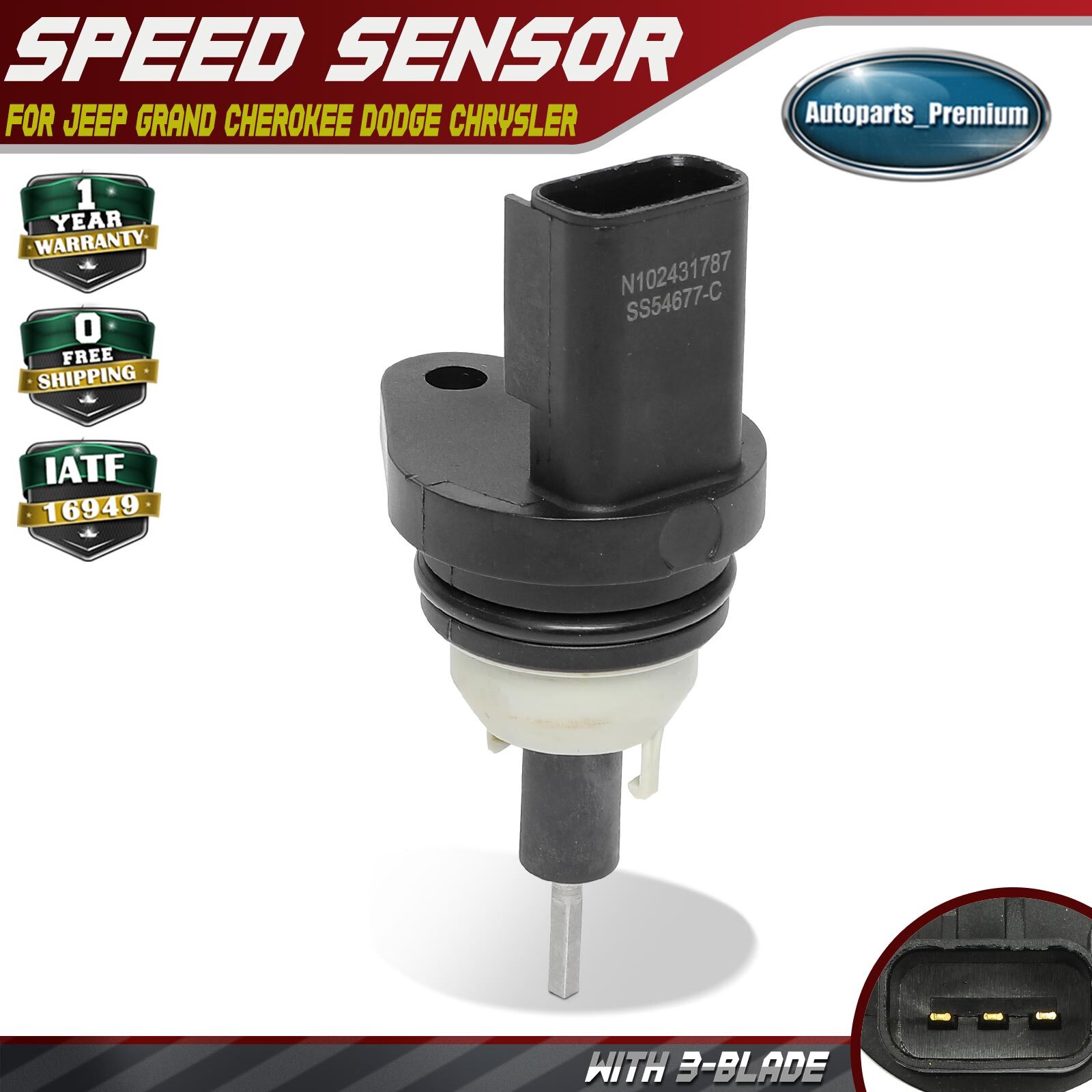 Vehicle Speed Sensor for Jeep Grand Cherokee Wrangler Dodge Chrysler Plymouth