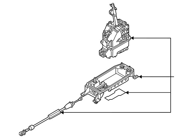 Genuine Volkswagen Gear Shift Assembly 5QH-713-025-AG