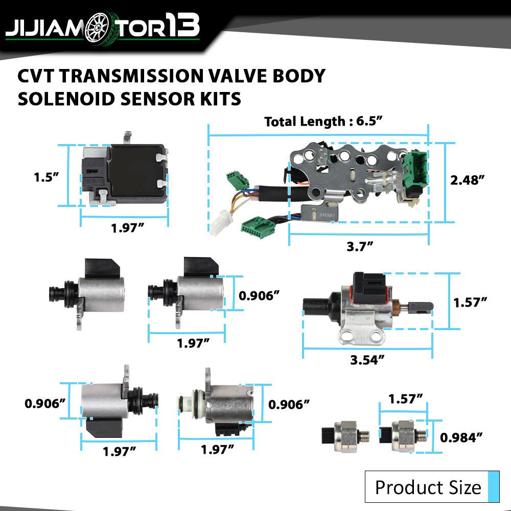 Valve Body Solenoid Sensor kits Fit For Nissan CVT JF011E RE0F10A Transmission