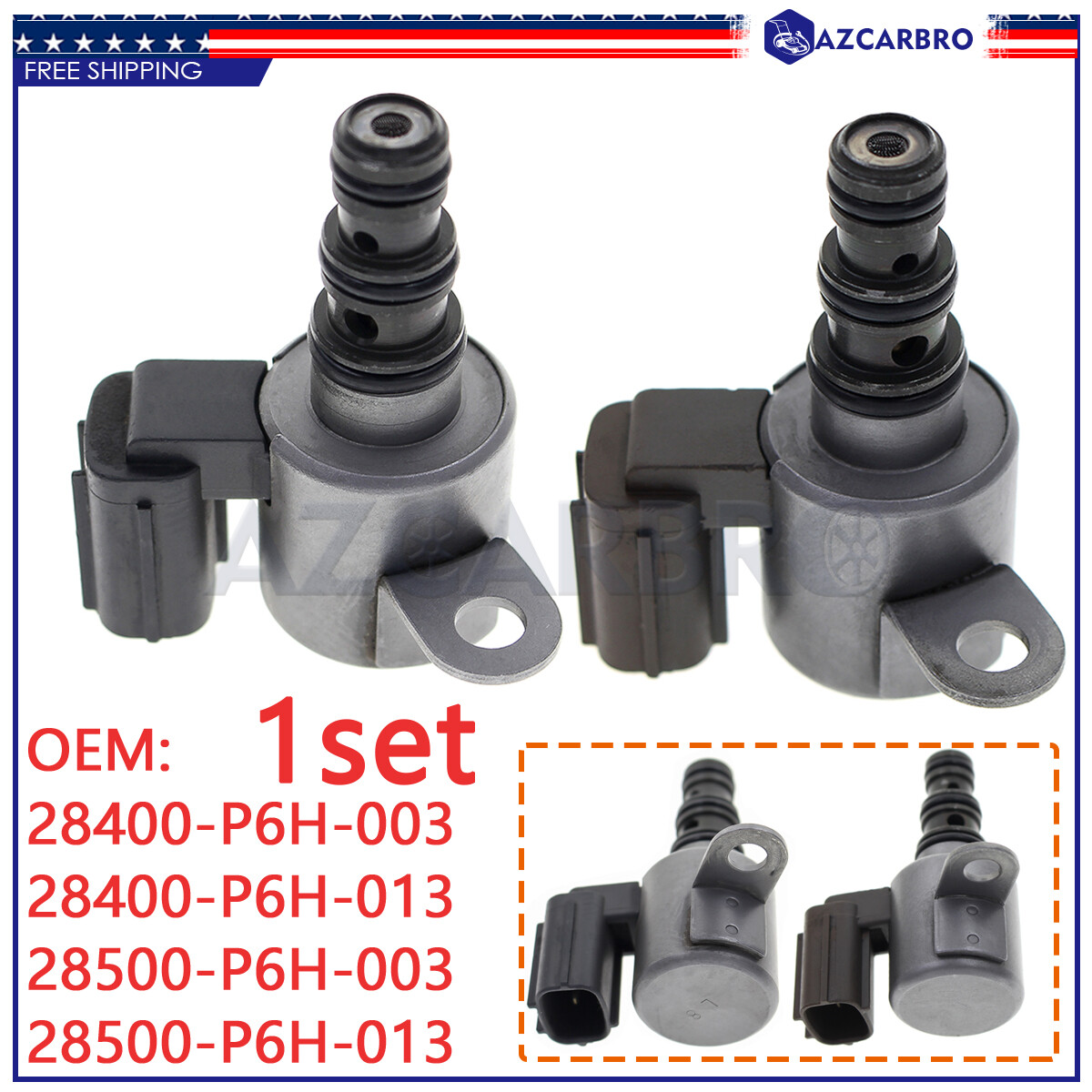 OEM for Honda Acura 1 Pair Transmission Shift Control Solenoid Valve B & C Set