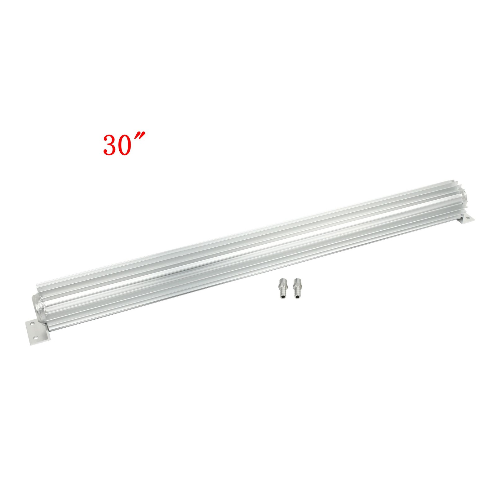 Aluminum Dual Pass 30″ Finned Transmission Oil Cooler Universal For Hot Rod Cars