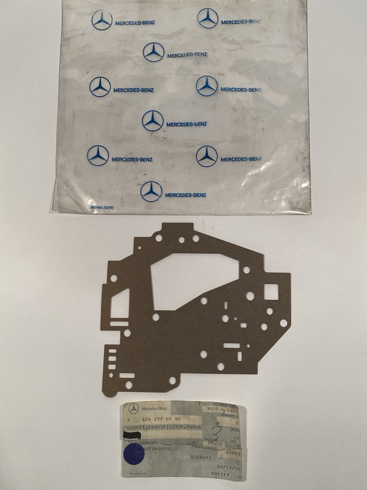 NOS Mercedes 722.3 Automatic Transmission Valve Body Gasket Paper OEM W124 R129