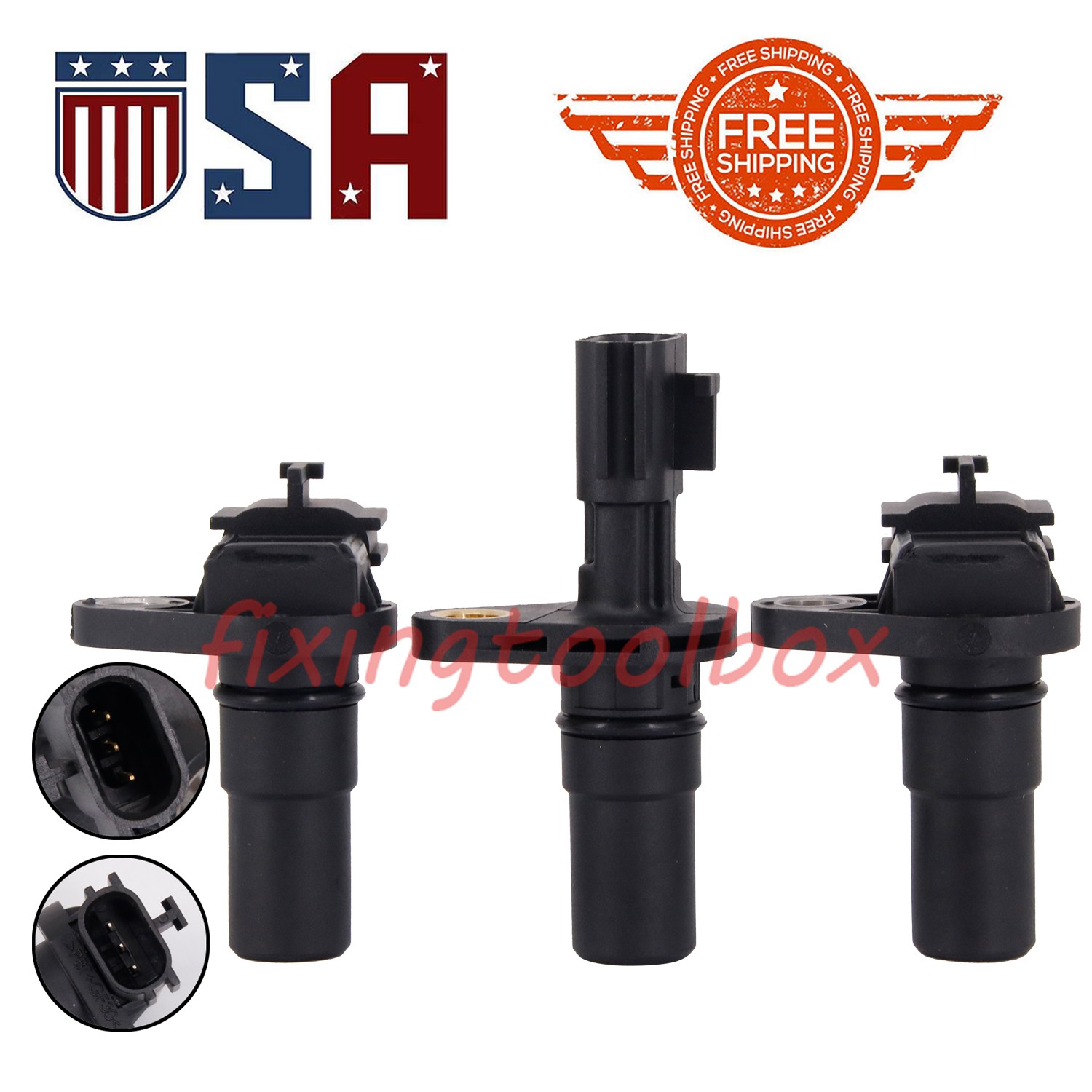 3x Input Output Speed Sensor 31935-1XF00 31935-1XF01 For 2007-2013 Nissan Altima