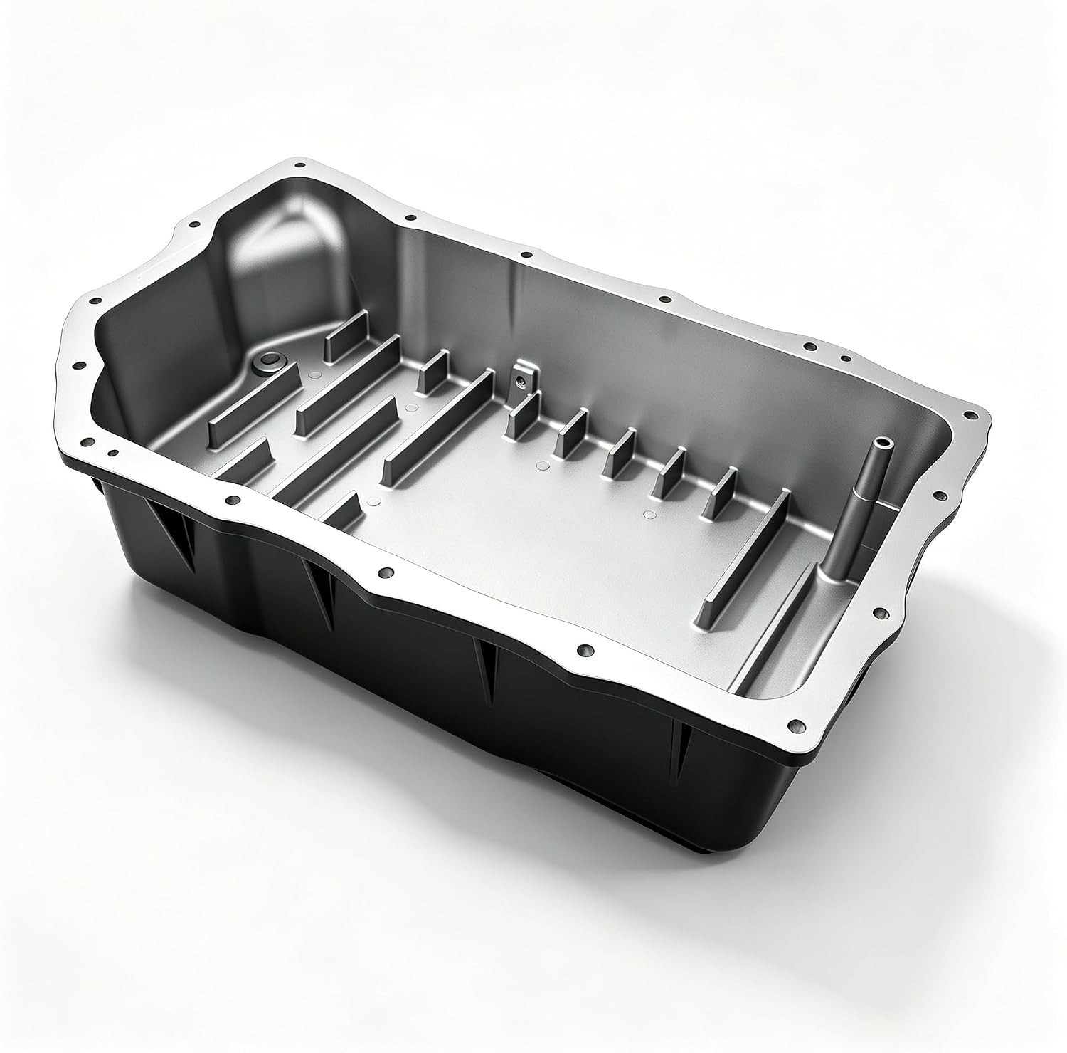 Deep Cast Aluminum Transmission Oil Pan For 20-26 Chevy Silverado GMC Sierra