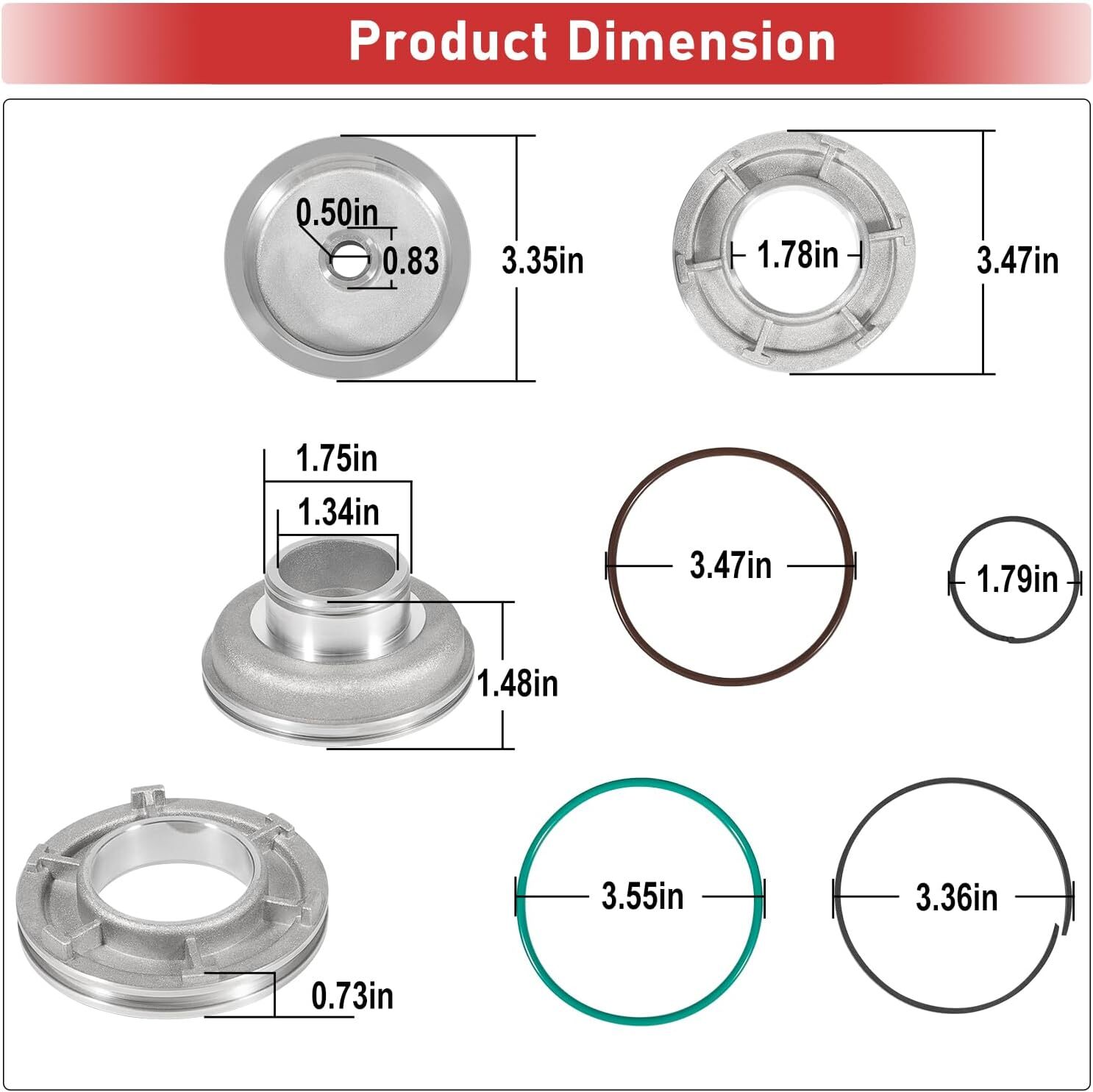 High Performance Corvette Servo Piston Kit A74905BK For GM 4L60 700R4 4L60E